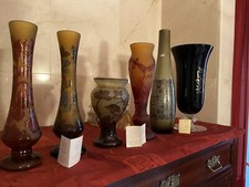 Vaso in Vetro cammeo Emile Gallé  & Robert Design