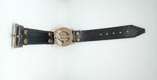 Orologio da polso marittimo in ottone con bussola meridiana in pelle nautica ...