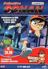 DETECTIVE CONAN DVD BOX SET 4 DVD STAGIONE UNO