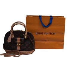 Louis Vuitton autentica borsa Alma vintage monogram tela pelle Made in France