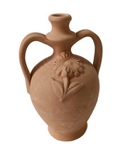 ANFORA IN TERRACOTTA CON FIORE