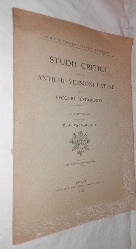 Studi critici sopra antiche - studi,