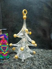 VETRERIA PARISE MURANO VETRO ORO ARTISTICO ALBERO NATALE