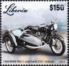 Timbro Moto Sidecar BMW R60/2 & STEIB S501 1969 (2023 Liberia)