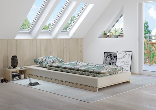 Letto basso senza - , metallo