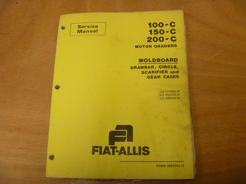 Fiat allis 100 150 - 100-c, 150-c