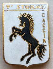 DISTINTIVO 9 STORMO CACCIA BARACCA AERONAUTICA MILITARE AVIAZIONE PIN BADGE