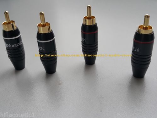 Connettore spina rca - 4x,