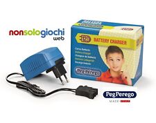 PEG PEREGO Caricatore Caricabatteria 12 Volt Colore BLU IKCB0302 -nuovo-Italia
