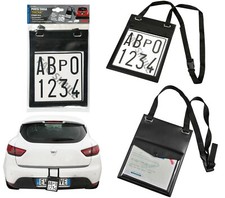 Porta targa prova doppia - , tasca