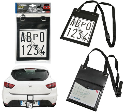 Porta targa prova doppia - , tasca
