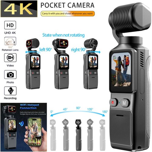 Action camera vlog pollice - camera, 4k