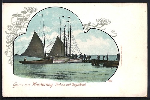 Cartolina norderney palco con - palco,
