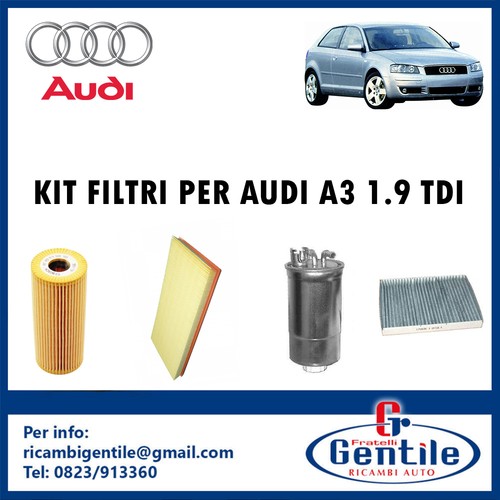 Kit filtri tagliando audi - filtri,