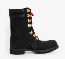 Timberland Premium IMPERMEABILE Super Boot isolato nero 40 sotto pelle nabuk