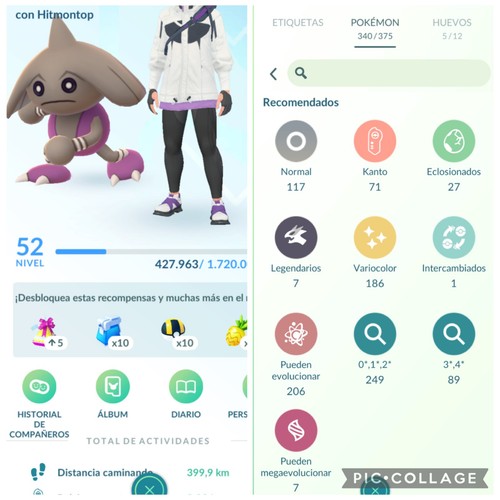 Cuenta pokemon nivel - cuenta, 52