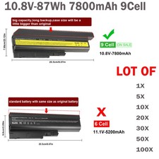 LOT T60 Battery For IBM Lenovo