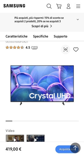 Samsung ue55cu7172 4k - 4k, led