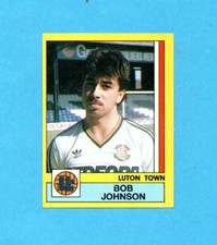 INGHILTERRA FOOTBALL 87-PANINI-Figurina n.140- JOHNSON -LUTON TOWN-Recuperata