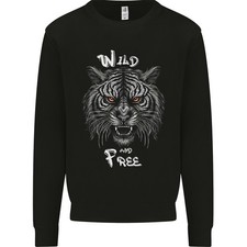 Felpa Uomo Tigre Selvaggio E