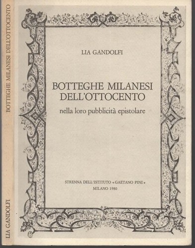 Libri botteghe milanesi - libri,