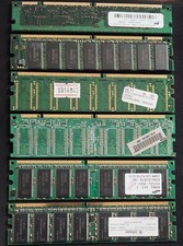 Lotto 6x Banchi RAM per PC datati