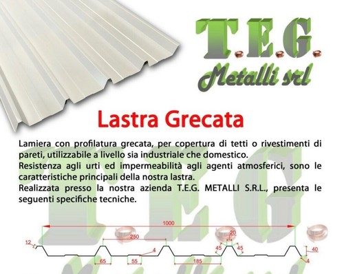 Lamiera grecata per - lamiera,