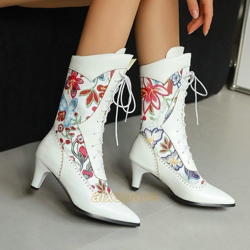 Stivali donna chic floreali