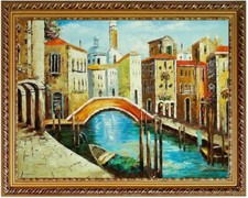 Quadro olio Venezia, Canale