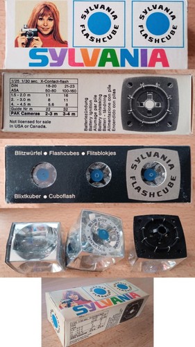 Sylvania cuboflash flashcube - sylvania,