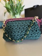 Borsa Baguette fatta a mano ad uncinetto