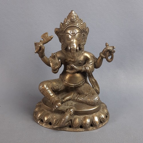 Scultura bronzo ganesha - bronzo,