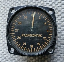Original Old Soviet Russian MIG Fighter Radio Compass 