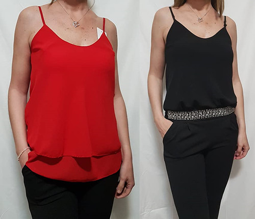 Top donna canotta canottiera - top,