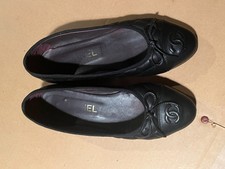 Ballerine Chanel nere in pelle