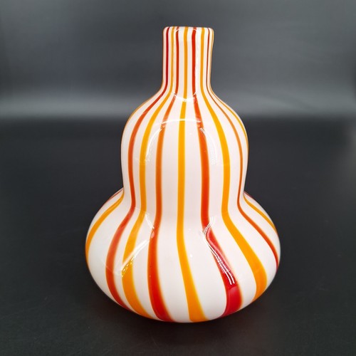 Vaso zucca vetro con - vetro,