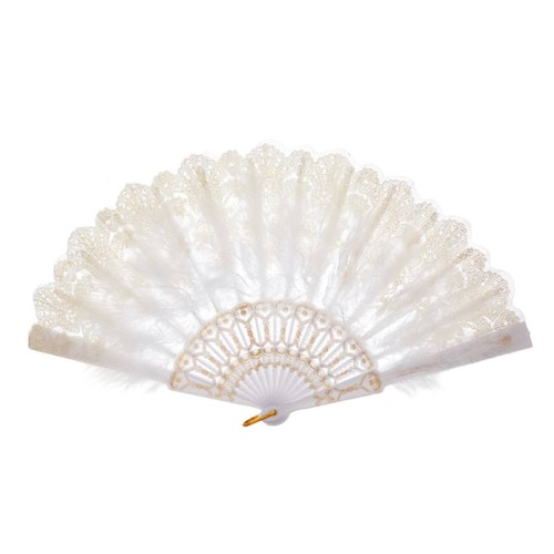 Ventaglio con piume decorativo - con,