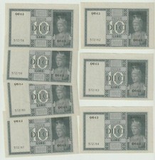 ITALIA 1939/7 Banconote Lire