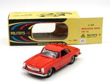 Politoys M Mercedes 230 SL  #503 rossa vintage die cast 1/43 model car
