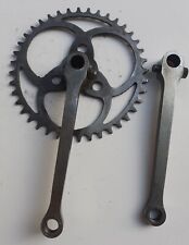 Guarnitura bici epoca marcata BIANCHI in riquadro denti 40 con le chiavelle