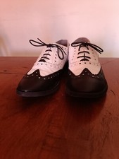 Scarpe donna Tip Tap made in Italy tg 38 cuoio bianco e nero