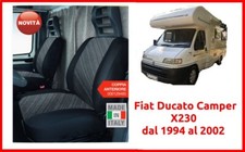 Coprisedili per camper fiat ducato x230 1994 2002 kit set blu personalizzati