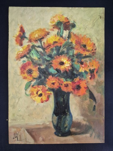 Dipinto olio tavola fiori - dipinto,