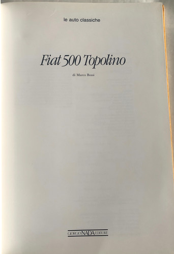 Fiat 500 topolino marco - 500,