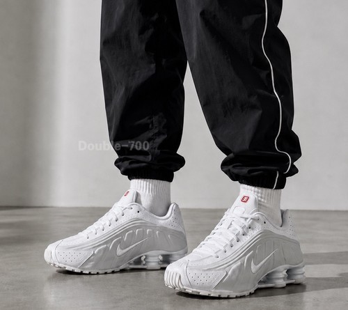 Nike shox white - r4, metallic