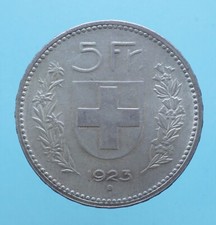 SVIZZERA 5 FRANCHI 1923 MONETE DA COLLEZIONE ARGENTO SILVER COIN NUMISMATICA