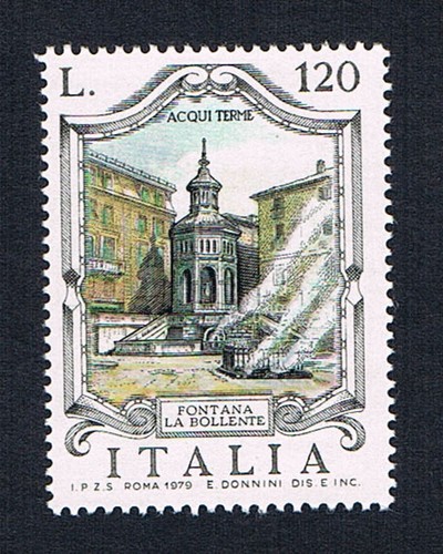 Italia francobollo fontana - italia,