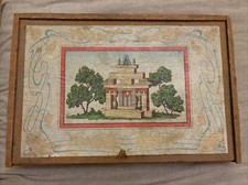 GIOCO DI COSTRUZIONI LEGNO - DECORO LIBERTY - Vintage Children Wood Building