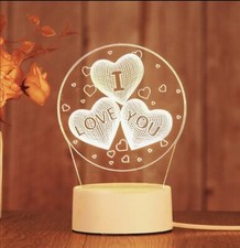 Lampada a led  3D con Simbolo