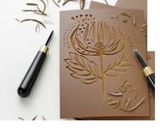 FOGLIO Linoleum per Incisione LASTRA cm.30X40X2mm. RETRO ANTITAGLIO in JUTA